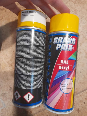 Spray fast drying acrylic RAL Grand-Prix 400ml 2 pieces yellow gloss