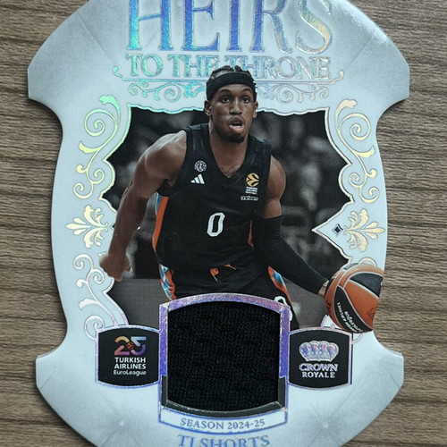 Panini Crown Royale Euroleague Basketball Tj Shorts Patch 2024-25 like new