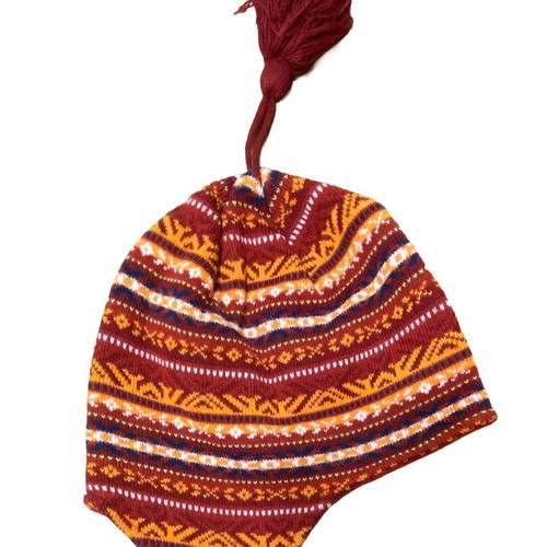 Men's hat like new, red and orange, size XL