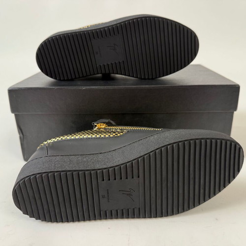 Giuseppe Zanotti May London men's shoes new, black and gold, size 39-40