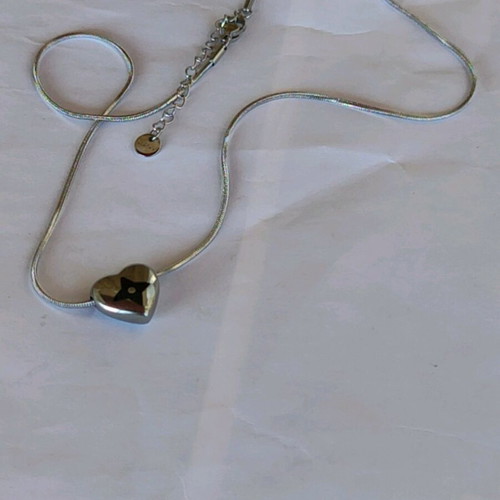 Steel necklace new, gold and silver color