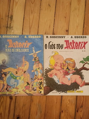 Asterix vintage comics used, pack of 2, Mamouth Komix first editions