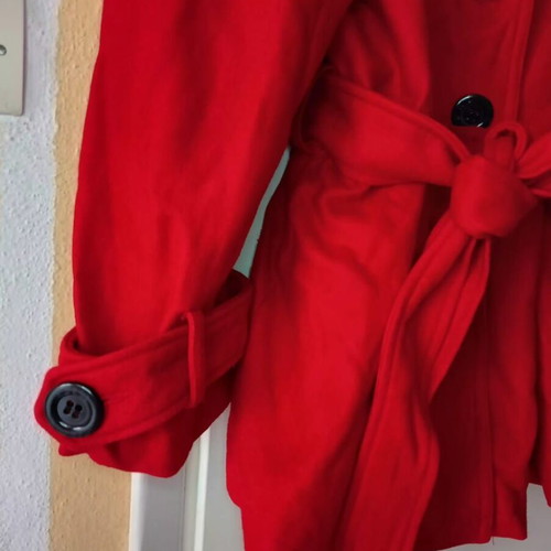 Red coat used, size XL