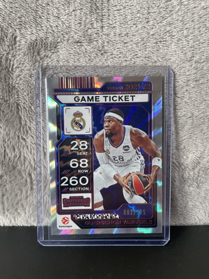 Guerschon Yabusele 2025-26 Panini Contenders Euroleague Game Ticket like new