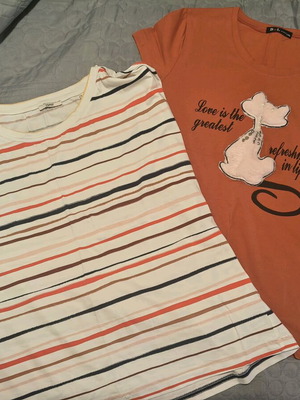 Esprit women's t-shirts pack of 2, like new, orange shades