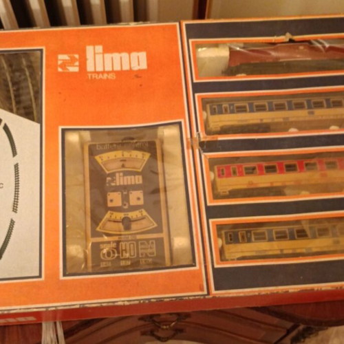 Vintage Lima electric train set with original box used