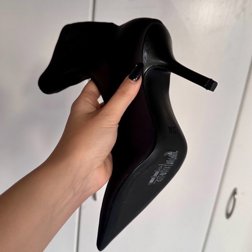 Black sock boots size 37 H&M new