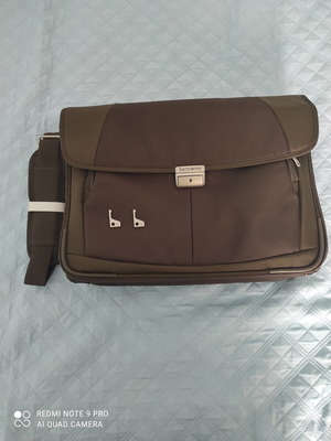 Samsonite τσάντα χειρός και ώμου καινούργια, καφέ, για laptop