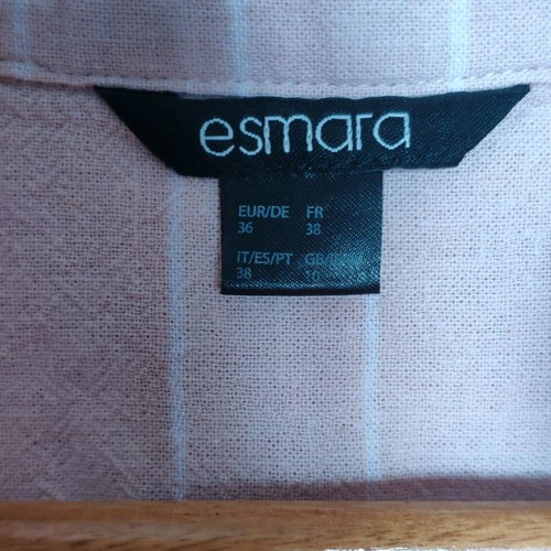 Linen striped dress used, Esmara, size 36 (S)