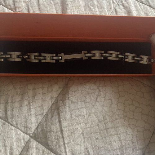 Men's bracelet like new, black and gray