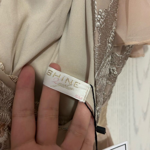 Shine dress like new, powder color, size S/M