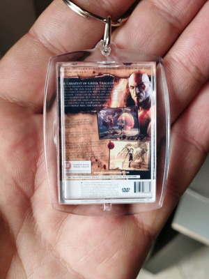 God of War PS2 keychain new