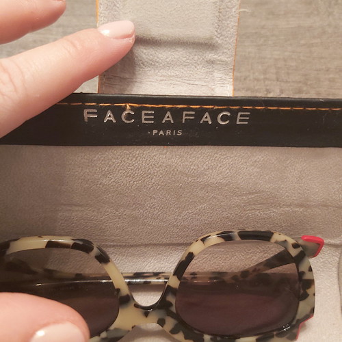 Face A Face Paris tortoise sunglasses like new with pink details