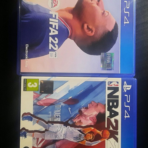 PS4 games used, FIFA 22 and NBA 2K22