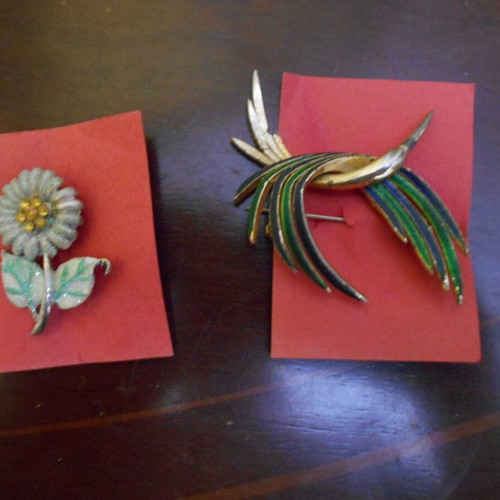 Enamel pins used, set of 4 pieces