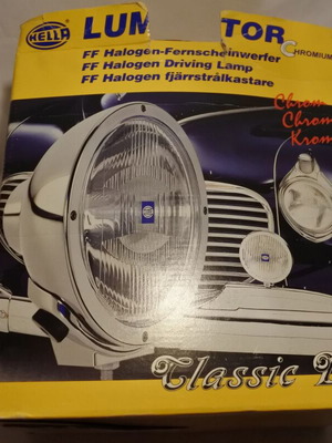 Hella Chrome Luminator Shell Halogen Driving Lamp σαν καινούργιο χωρίς γυαλί