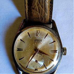 vintage κουρδιστό ρολόι χειρός Venus