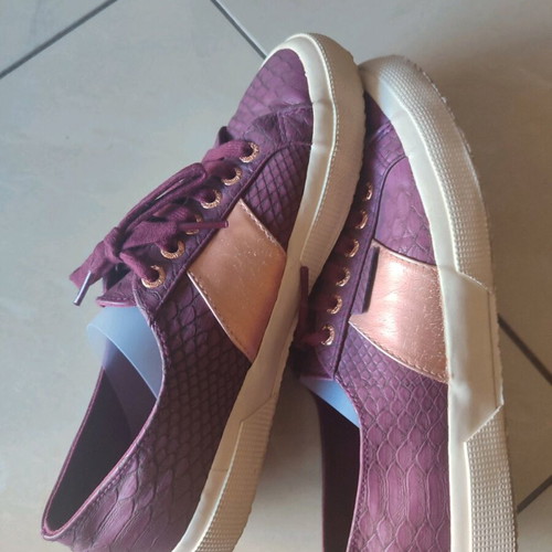 Superga Νο40 Σαν Καινούργιο Μωβ Αθλητικά Με Ροζ Χρυσές Λεπτομέρειες