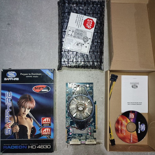 Sapphire HD4830 512MB graphics card like new, boxed