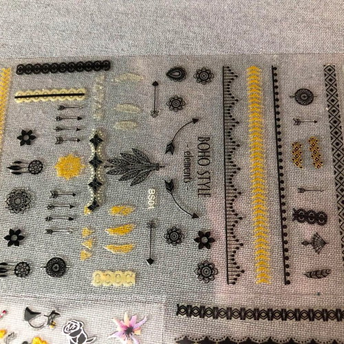 3D Nail Stickers new, pack of 5 pieces