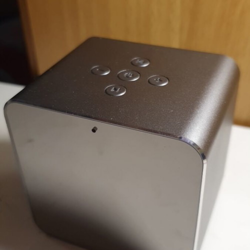 Bluetooth speaker with aux, mp3 player, clock and thermometer