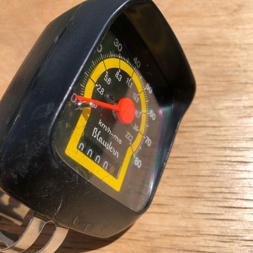 Blaustern Bicycle Speedometer new with minor scratches and crack