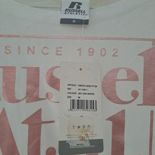 Russell Athletic women's t-shirt white size M new with tag