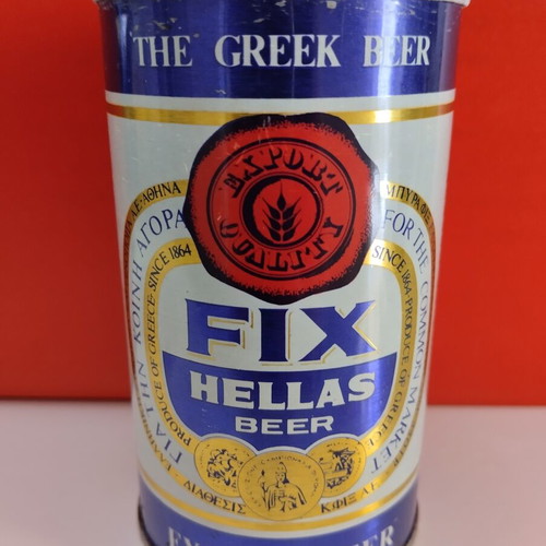 Fix Hellas Export Beer Vintage Collectible Steel Can 330ml like new