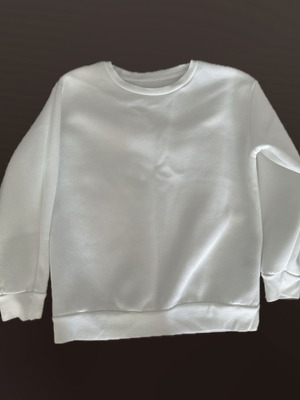 White sweatshirt, size S