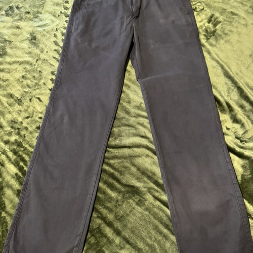 Dockers D1 Slim Fit men's chino pants used, dark blue gray, W32 L34