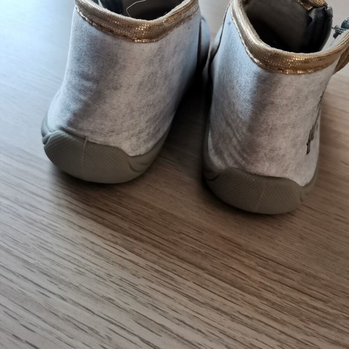 Children's Jersey Booties Hedwige Design Size 25 New, Gray