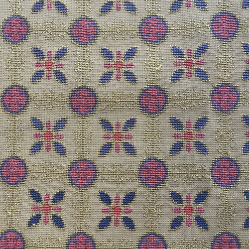 Handmade embroidered table runner used, earth tones, 96x47 cm