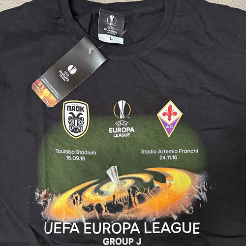 PAOK - Fiorentina Commemorative T-Shirt 2016-2017 New