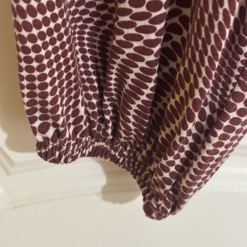 Cruise dress burgundy white like new, size S