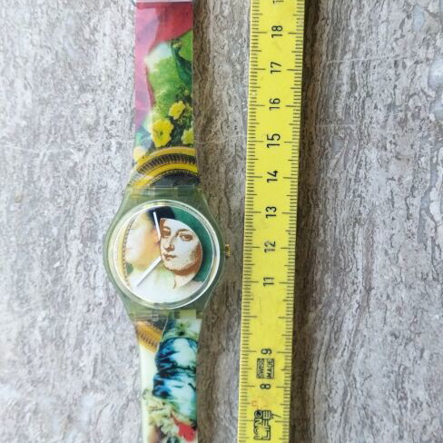Swatch Court 5743 Limited Edition art watch like new, colorful