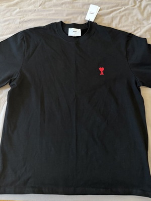 Ami T Shirt Medium Black New