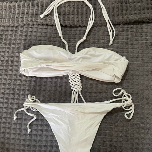 Bluepoint one-piece swimsuit like new, white, size M