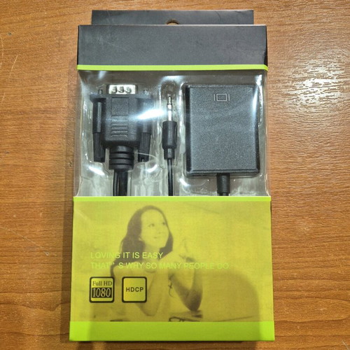 VGA to HDTV adapter with audio new, in original packaging