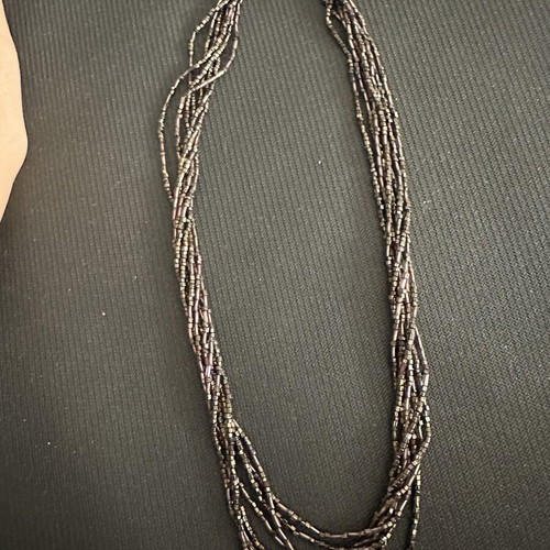 Vintage necklace without clasp used, brown