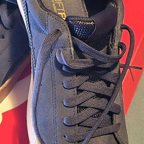 PUMA athletic shoes like new, suede navy blue, size 41