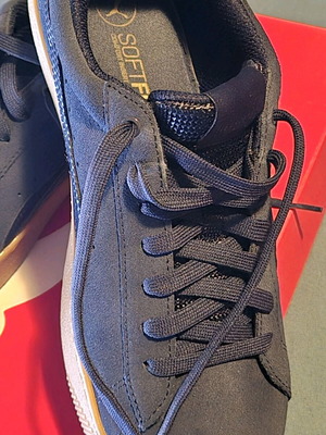 PUMA athletic shoes like new, suede navy blue, size 41