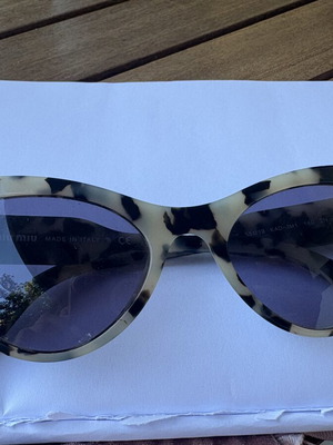 Miu Miu sunglasses used, black and beige