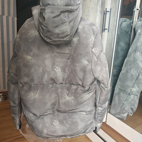 Koton puffer jacket with hood new, gray green