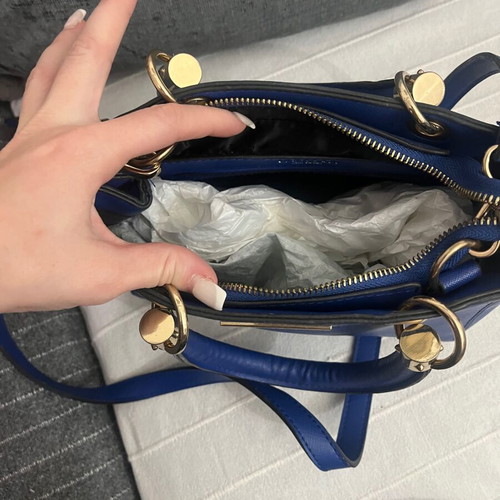 Carvela Kurt Geiger crossbody bag blue new, medium size