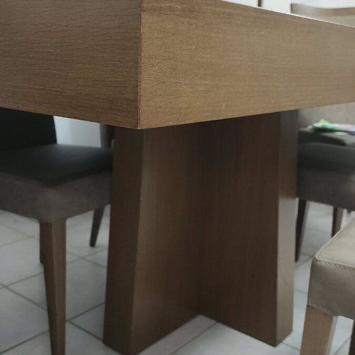Dining table like new with extendable top 1.60x1 to 2.45x1 m