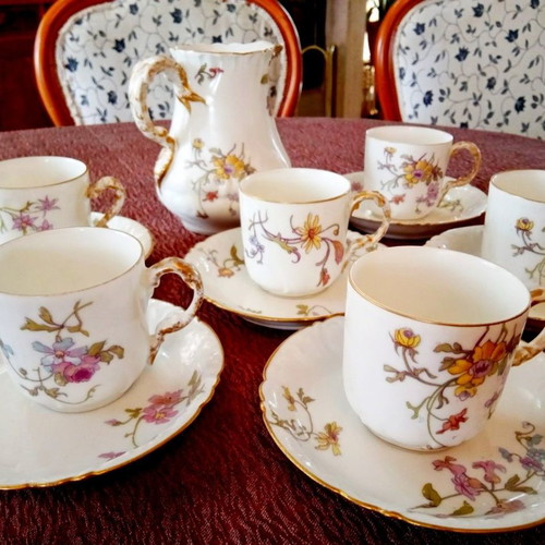 Limoges porcelain coffee set William Guerin & Co. 1901-1932