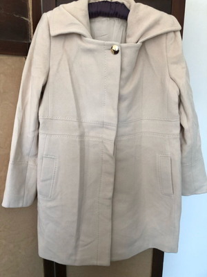 Beige coat used, size XL