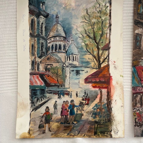 Three Parisian paintings used
