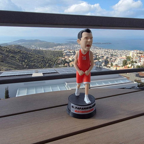 3D printed Papanikolaou figure with base, 18 cm