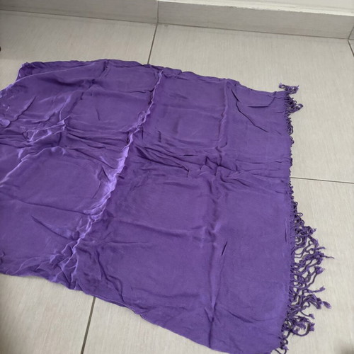 Scarf used, purple, ideal for summer